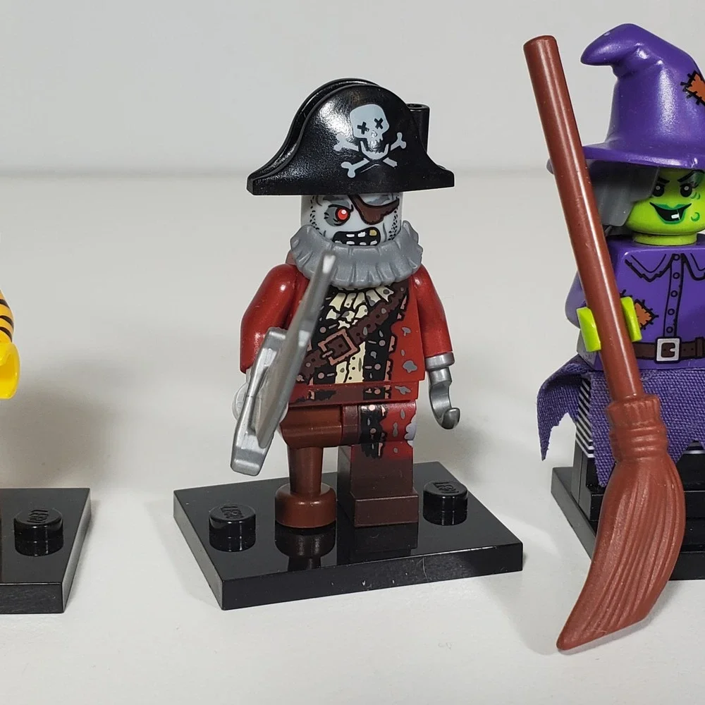 Lego Series 14 Monsters Minifigures Frankenstein Rocker Pirate Witch Plant Tiger